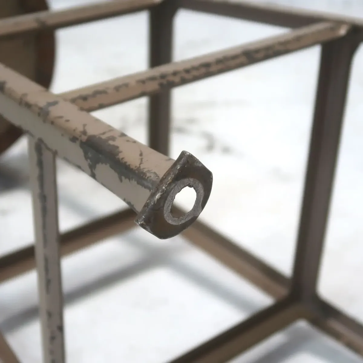 ビンテージ インダストリアル メタルスツール