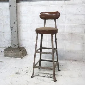 ビンテージ インダストリアル メタルスツール