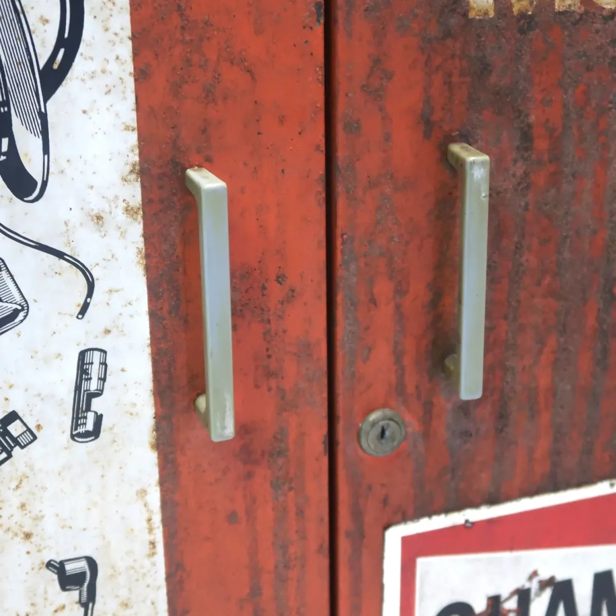 Motorcraft ビンテージ パーツキャビネット