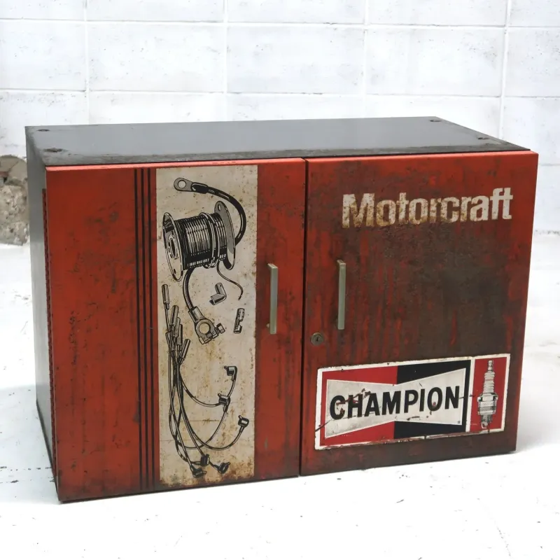 Motorcraft ビンテージ パーツキャビネット