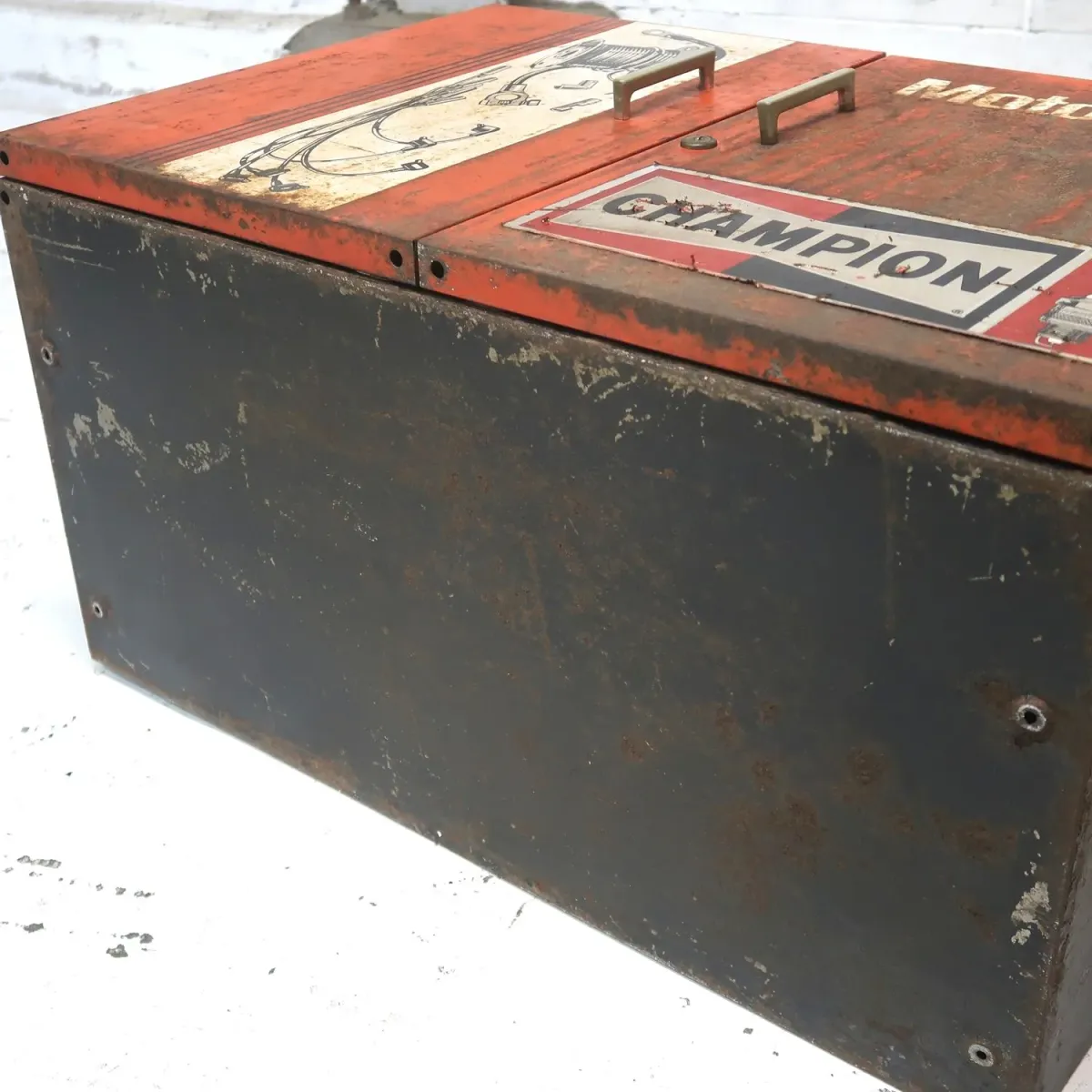 Motorcraft ビンテージ パーツキャビネット