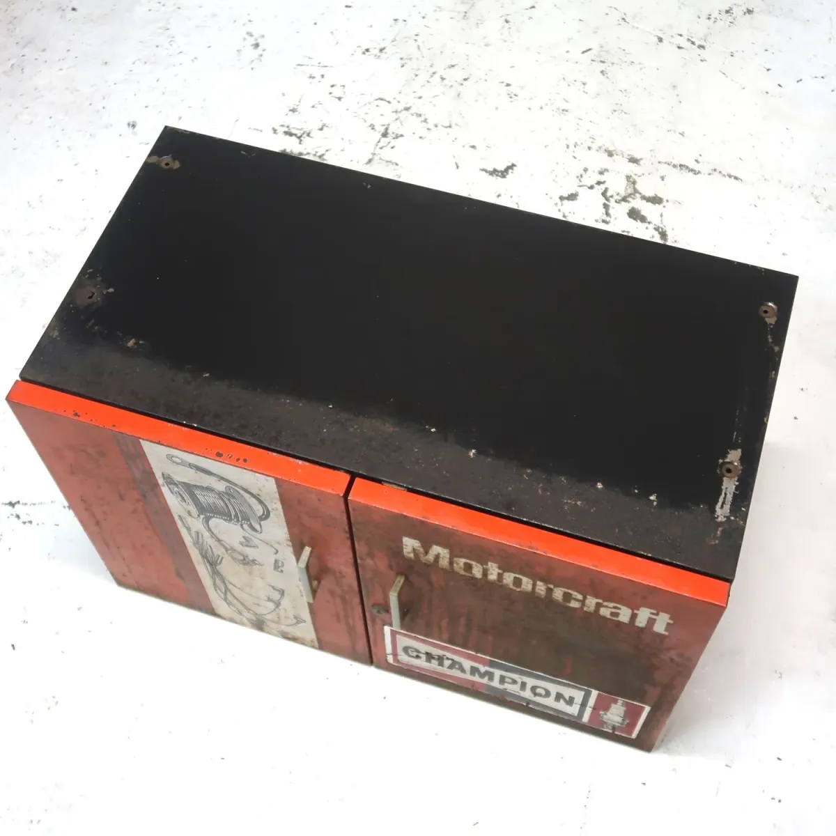 Motorcraft ビンテージ パーツキャビネット