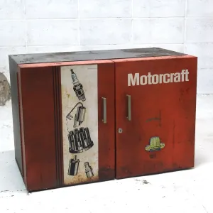 Motorcraft ビンテージ パーツキャビネット