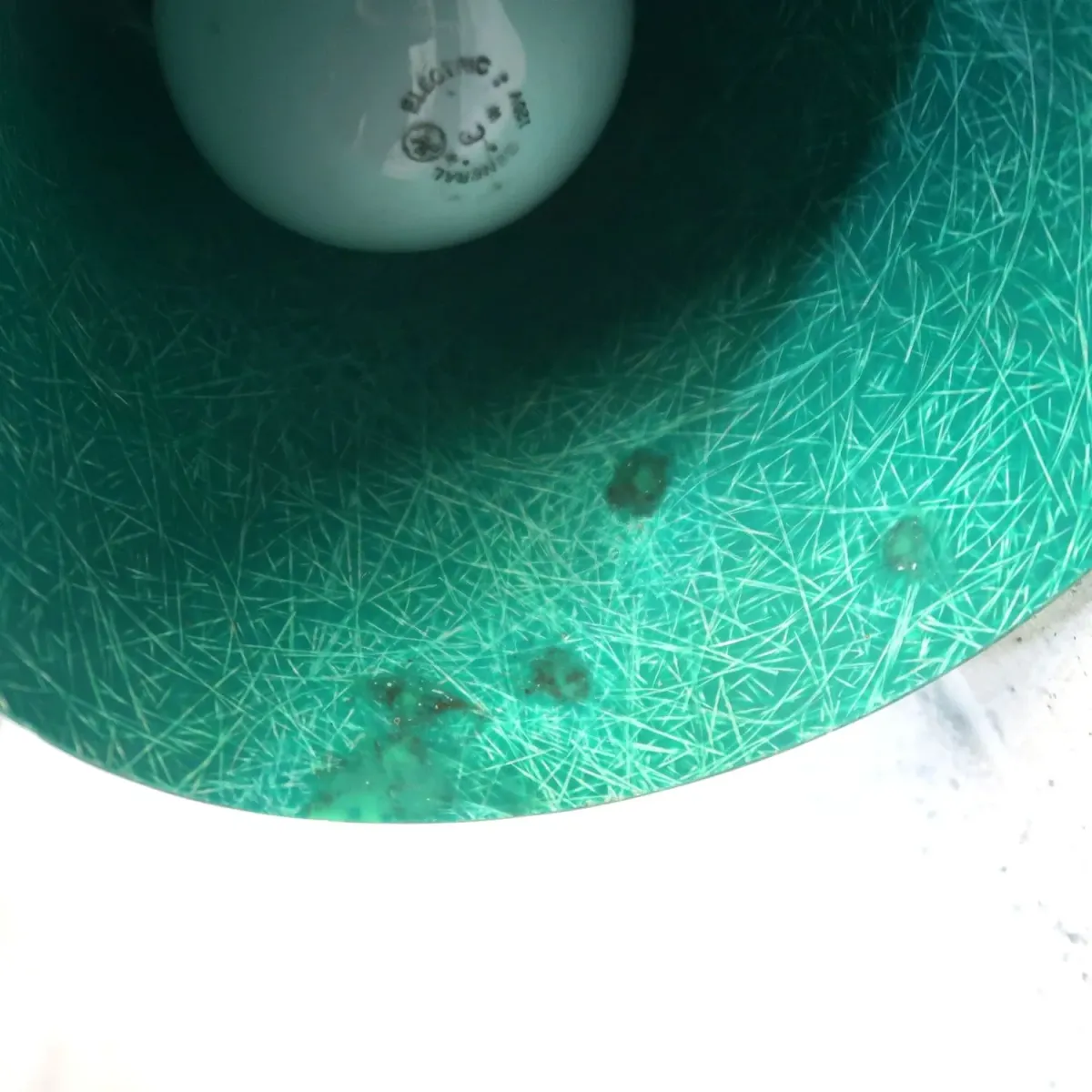 ミッドセンチュリー ファイバーシェード スパイクランプ