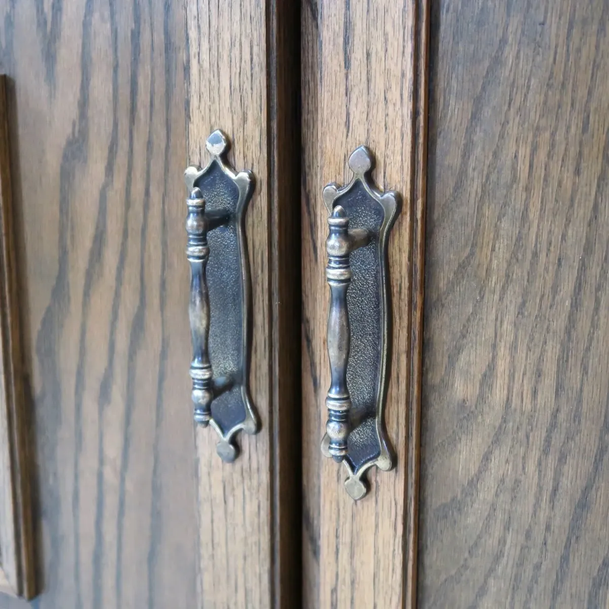 アンティーク レコードキャビネット オーク