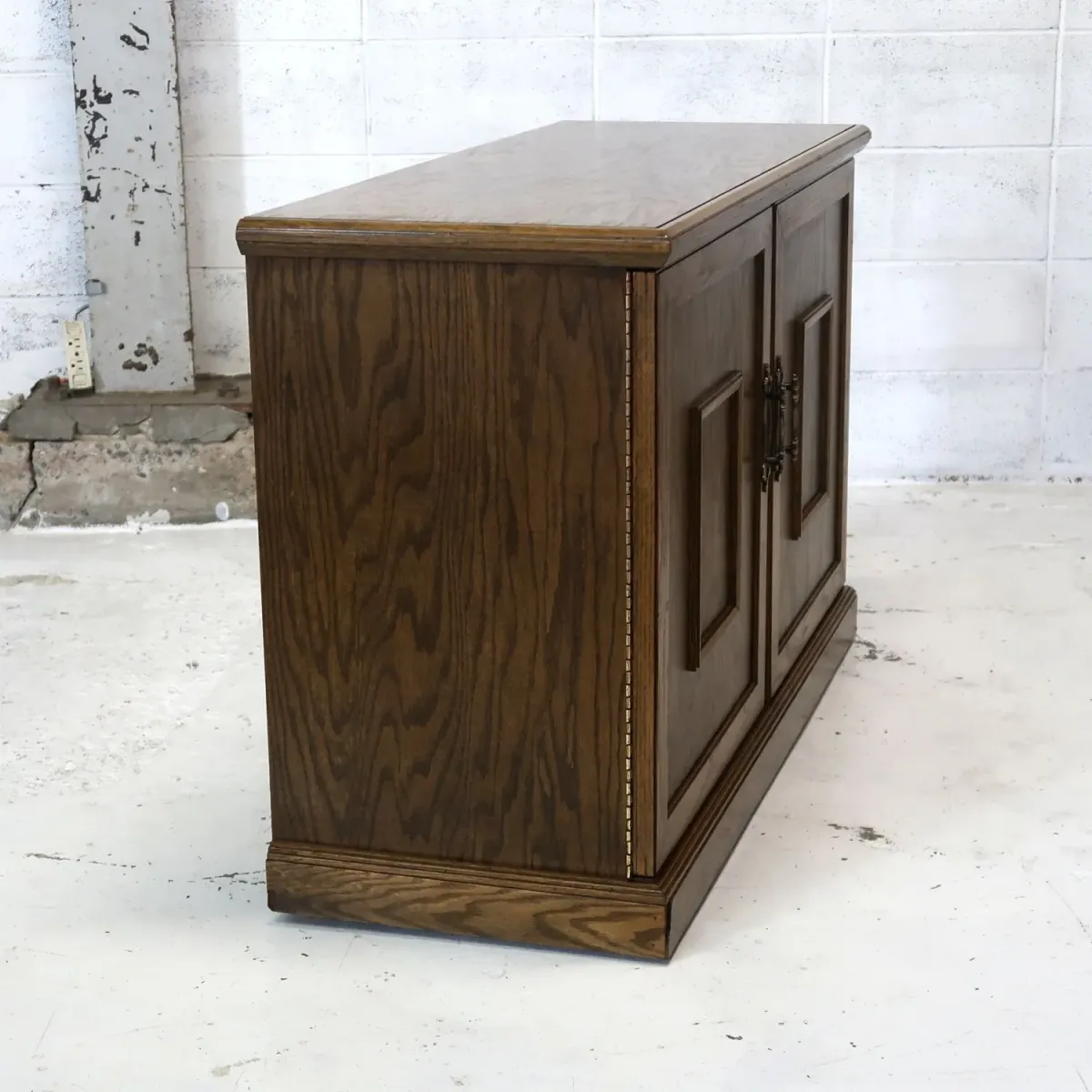 アンティーク レコードキャビネット オーク