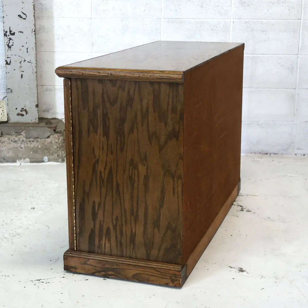 アンティーク レコードキャビネット オーク