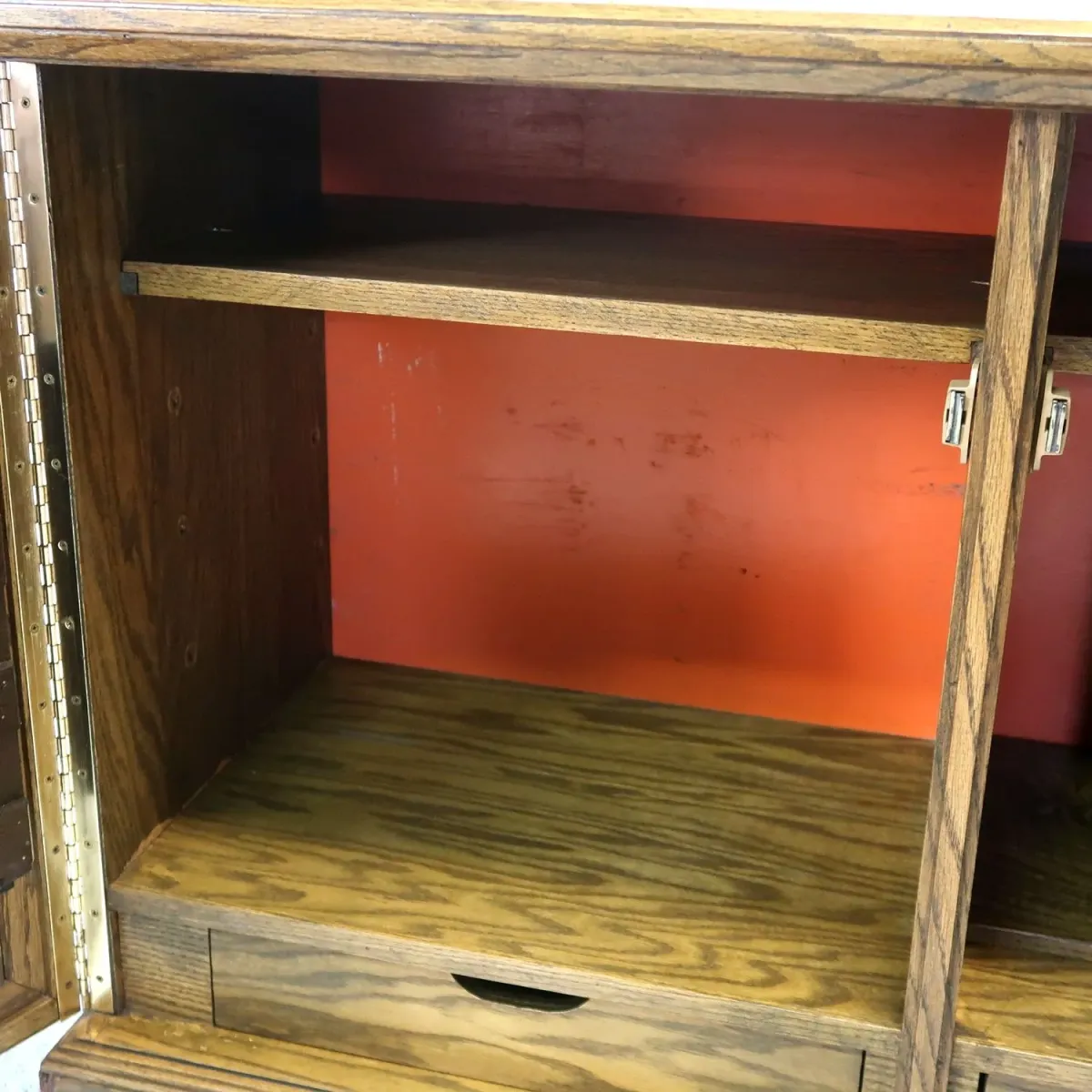 アンティーク レコードキャビネット オーク