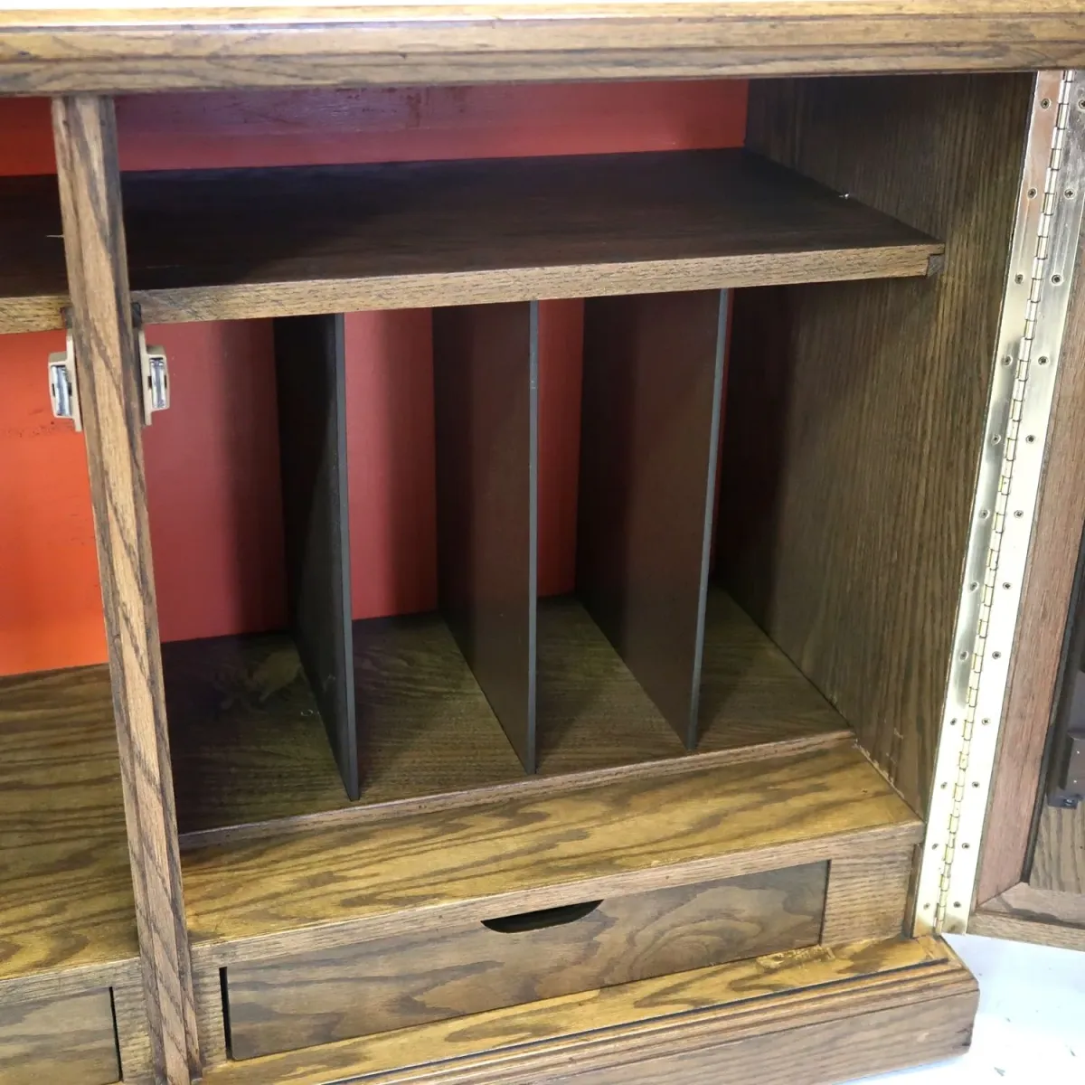 アンティーク レコードキャビネット オーク