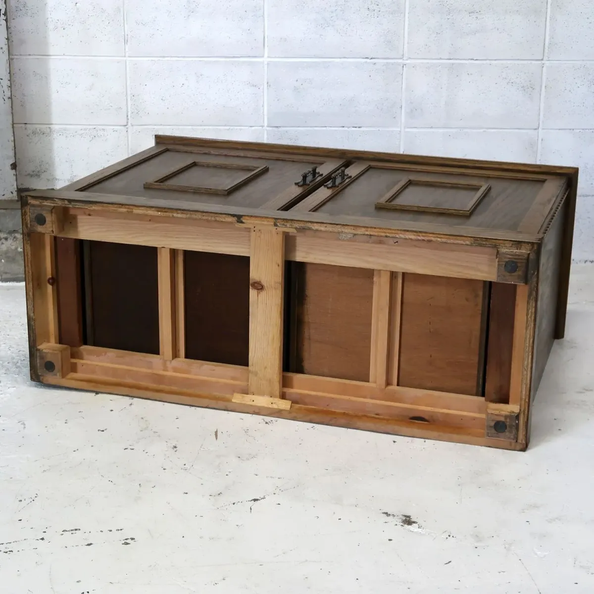 アンティーク レコードキャビネット オーク