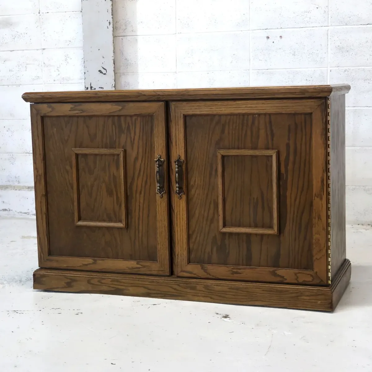 アンティーク レコードキャビネット オーク