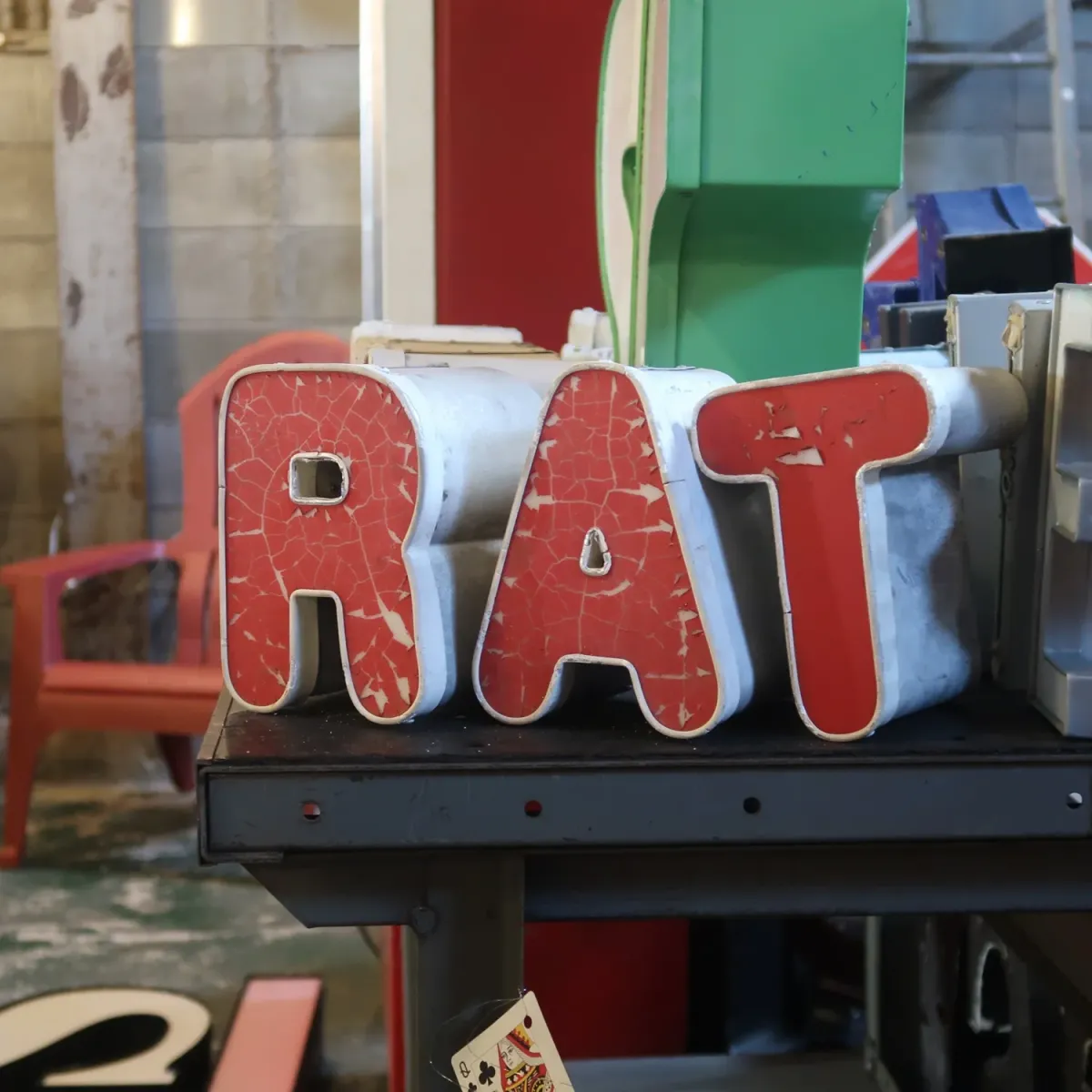 ビンテージ レターサイン ミニサイズ A