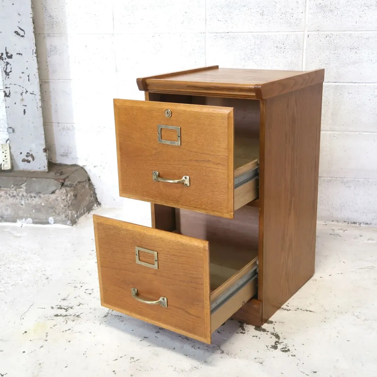 ビンテージ ウッドファイルキャビネット