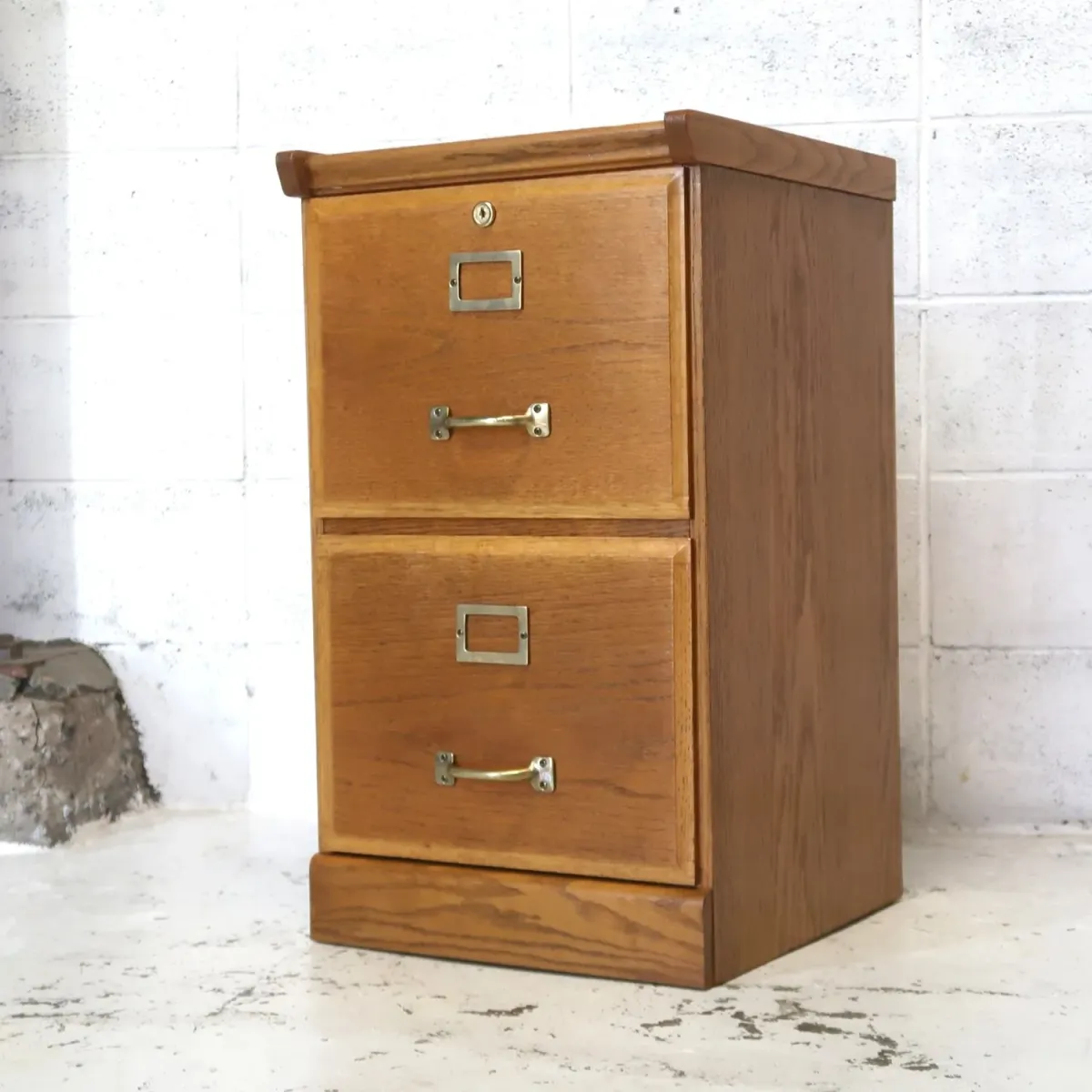 ビンテージ ウッドファイルキャビネット