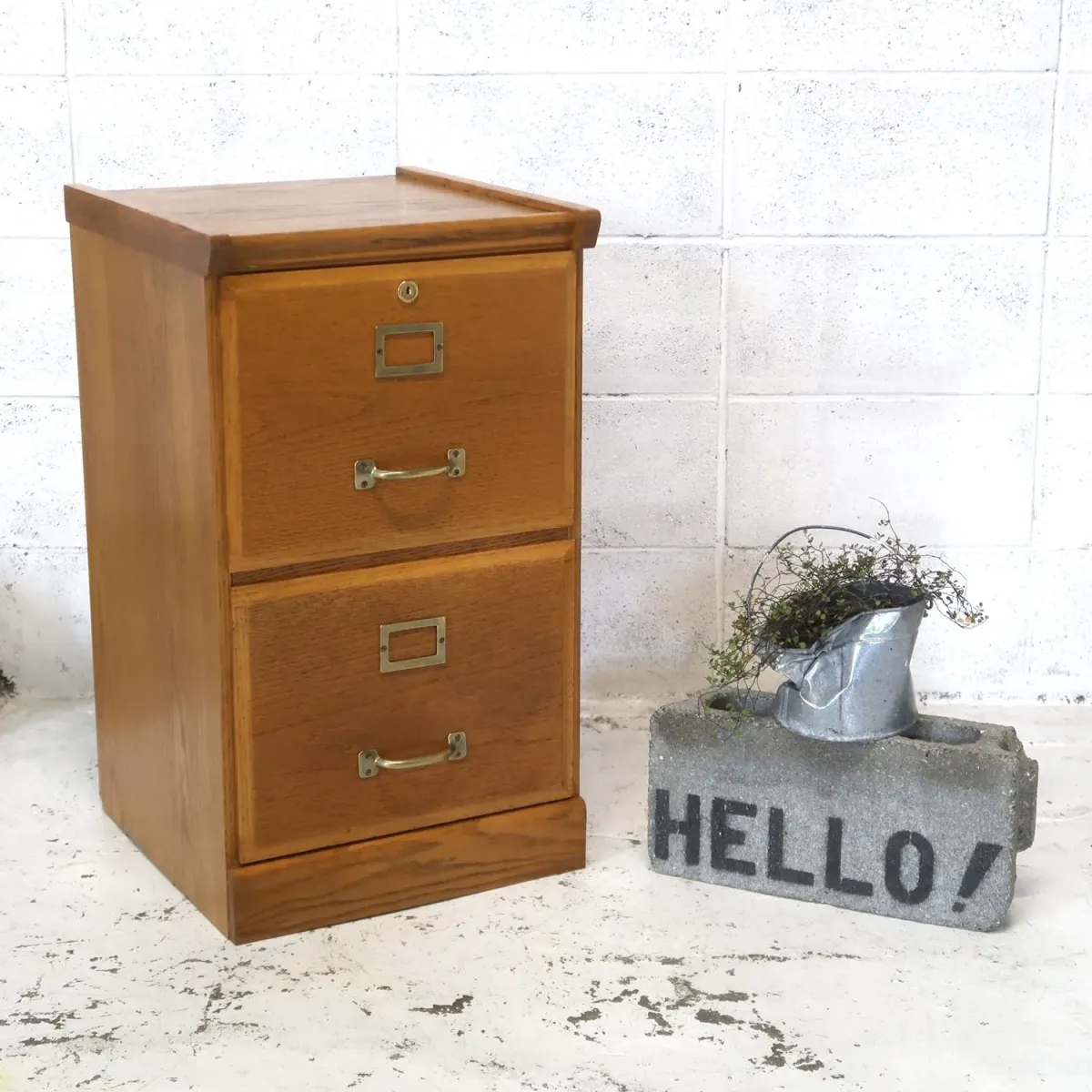 ビンテージ ウッドファイルキャビネット