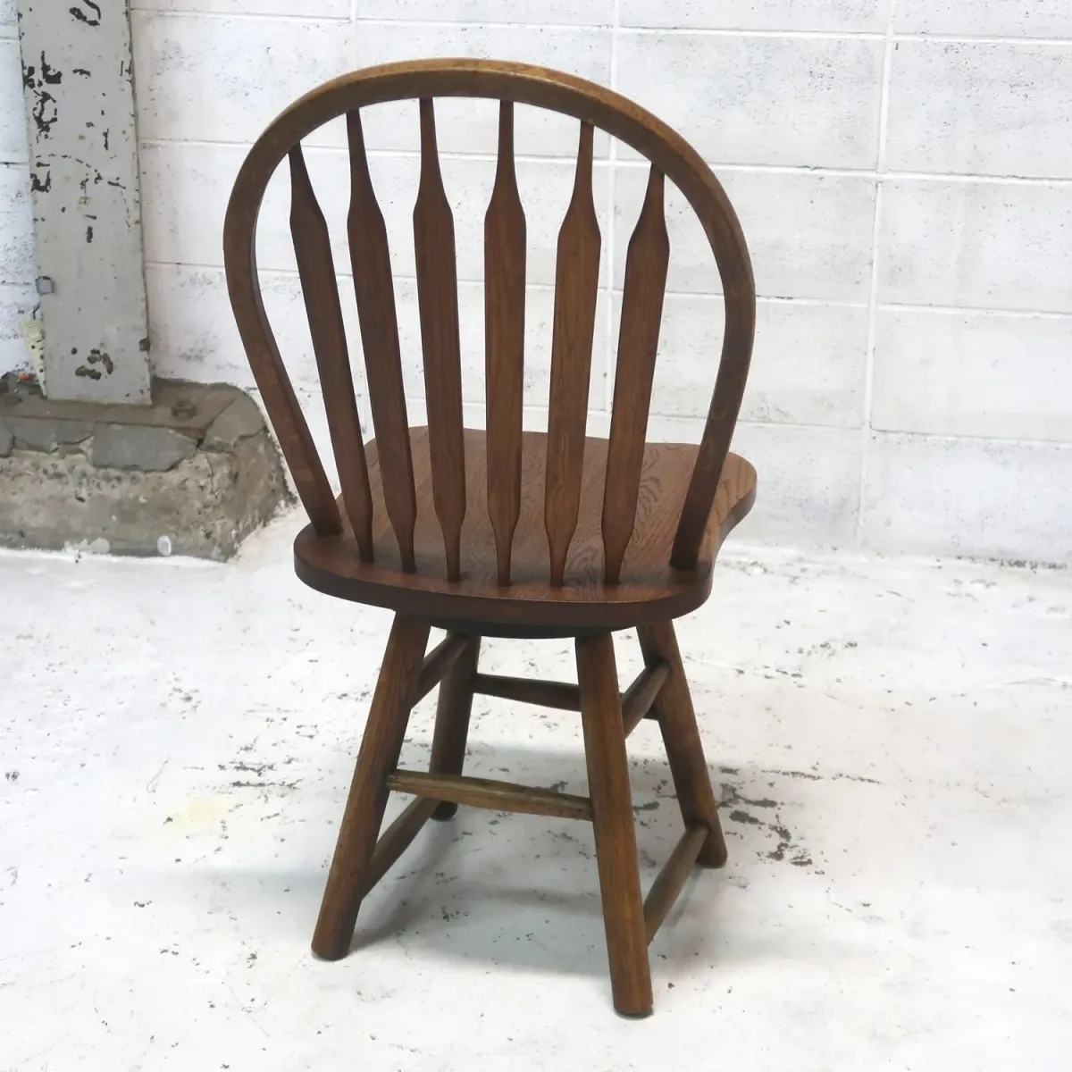 アンティーク ウッド ウィンザーチェア スイベル