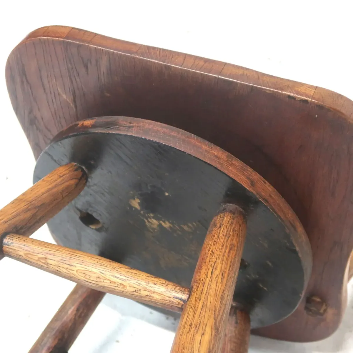 アンティーク ウッド ウィンザーチェア スイベル