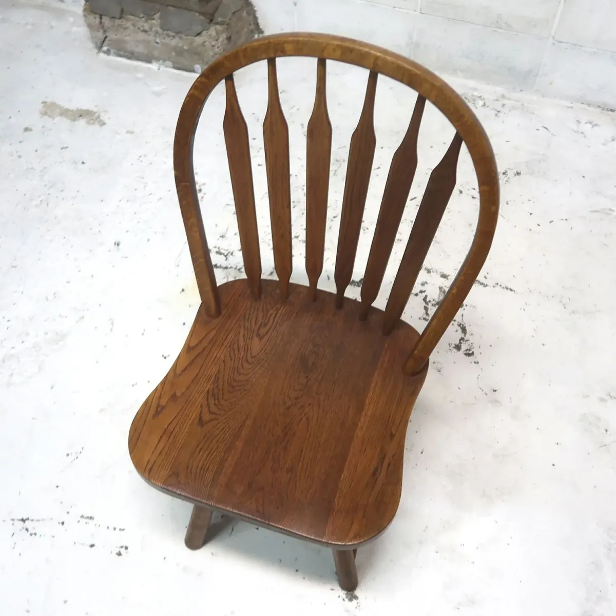 アンティーク ウッド ウィンザーチェア スイベル