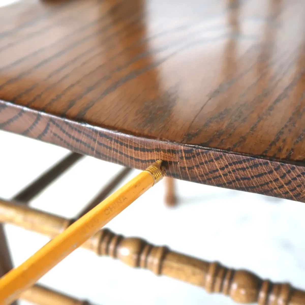 アンティーク ウッド ハイバックチェア