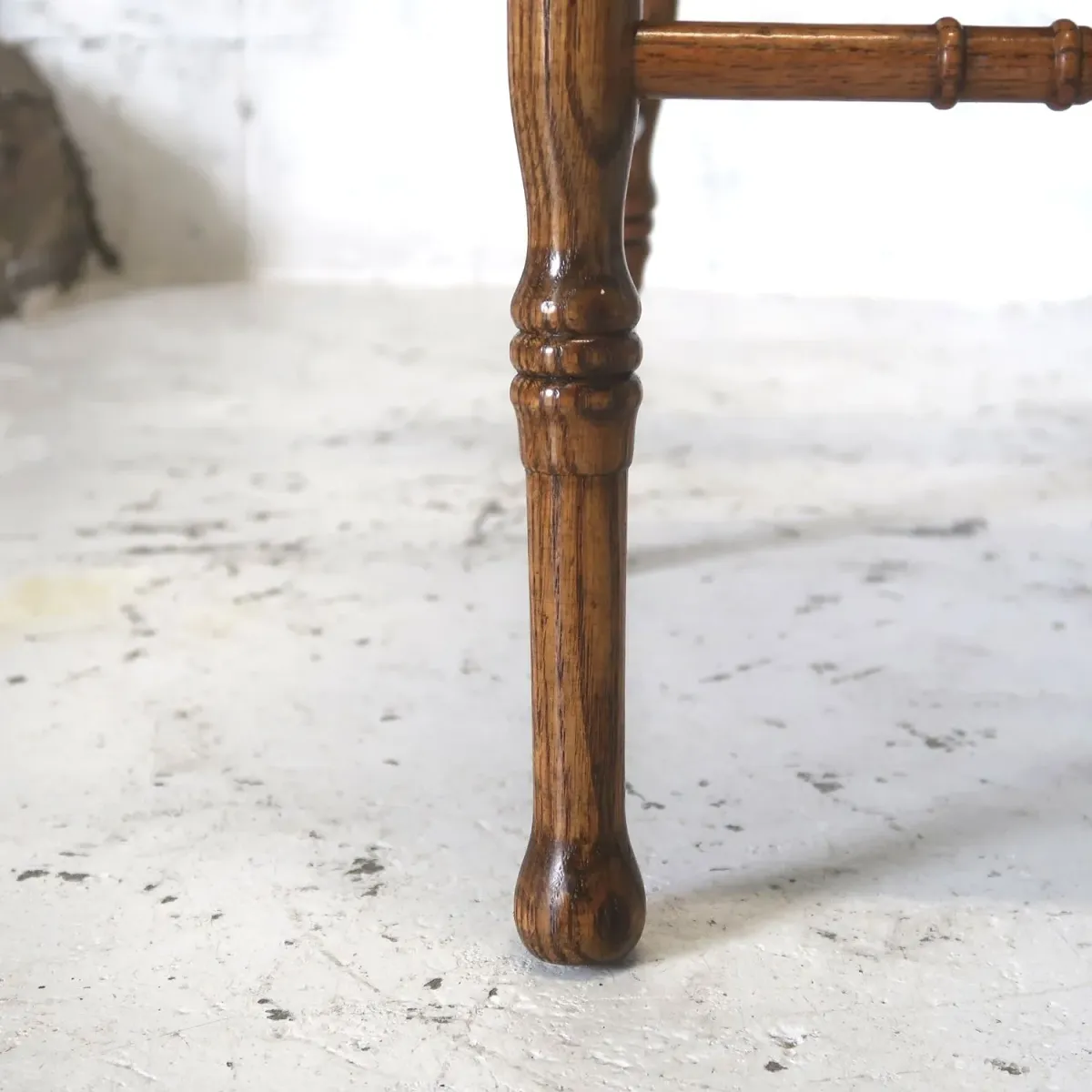 アンティーク ウッド ハイバックチェア