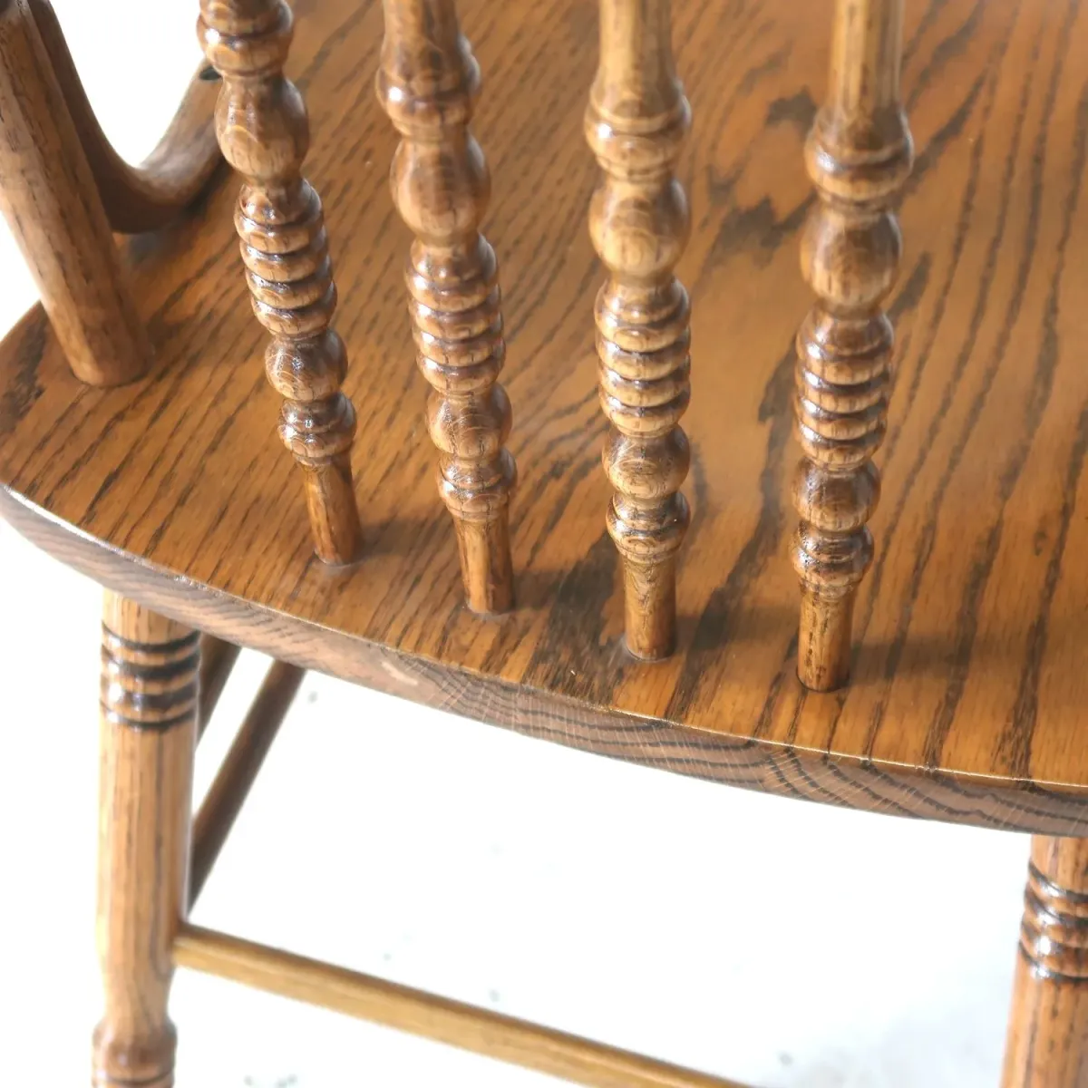 アンティーク ウッド ハイバックチェア