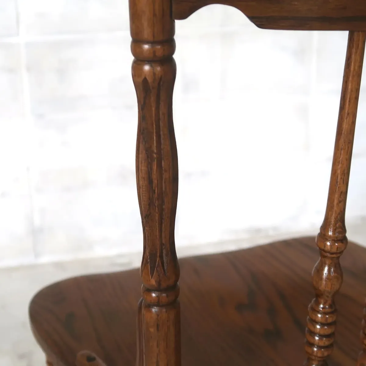 アンティーク ウッド ハイバックチェア