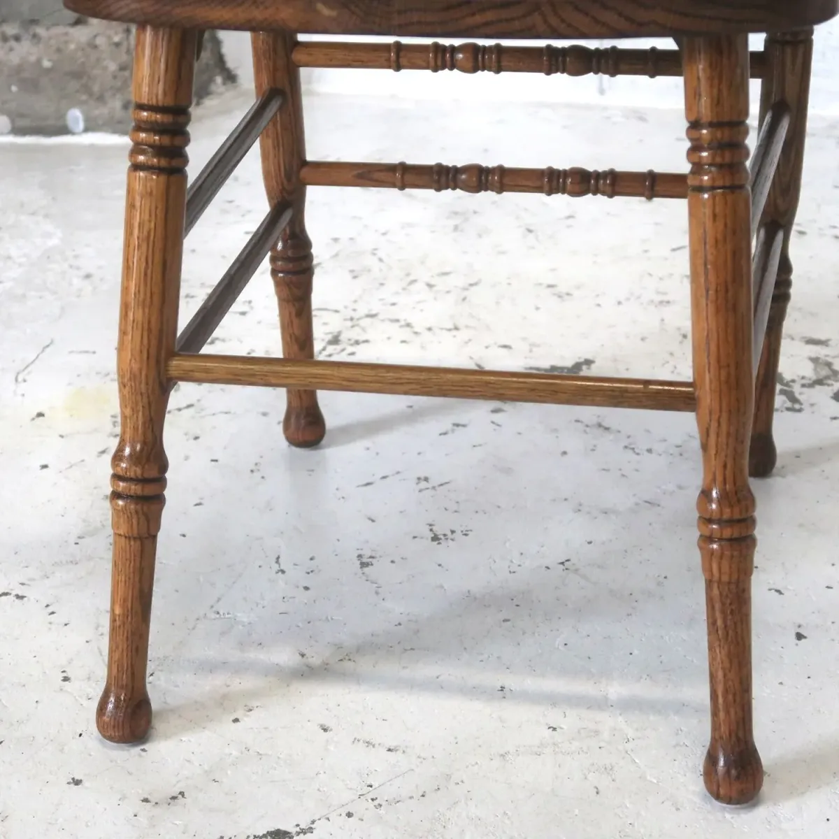 アンティーク ウッド ハイバックチェア