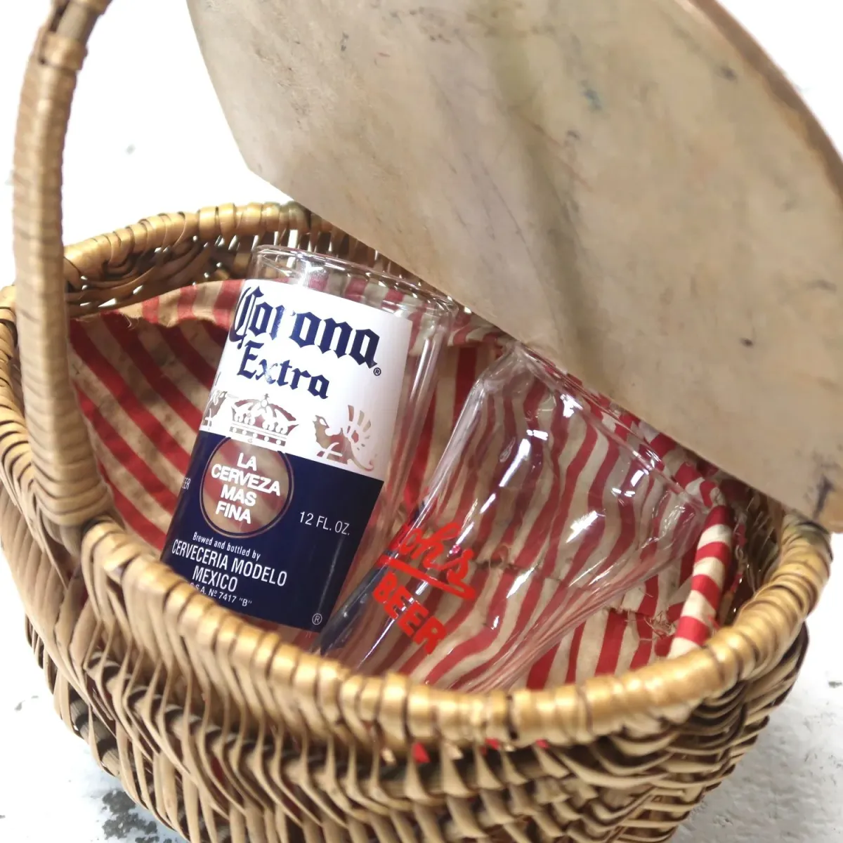 アンティーク ピクニック バスケット