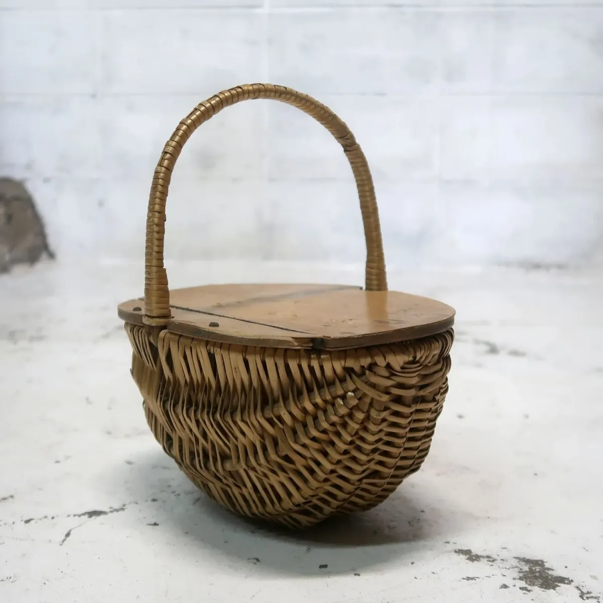 アンティーク ピクニック バスケット