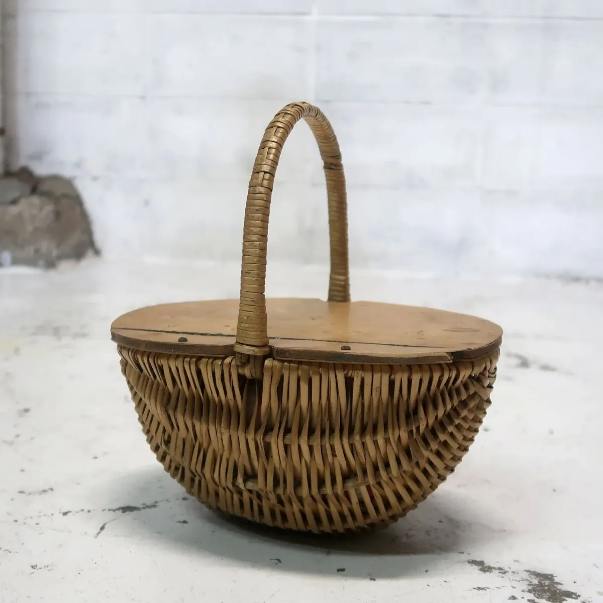 アンティーク ピクニック バスケット