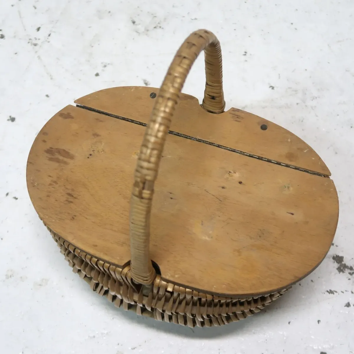 アンティーク ピクニック バスケット