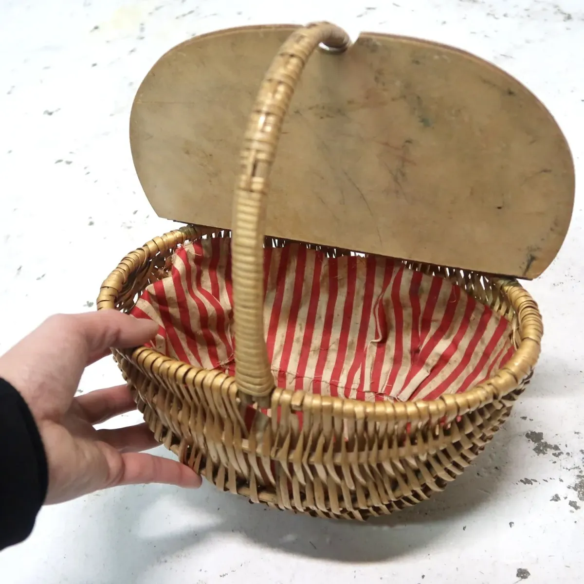 アンティーク ピクニック バスケット