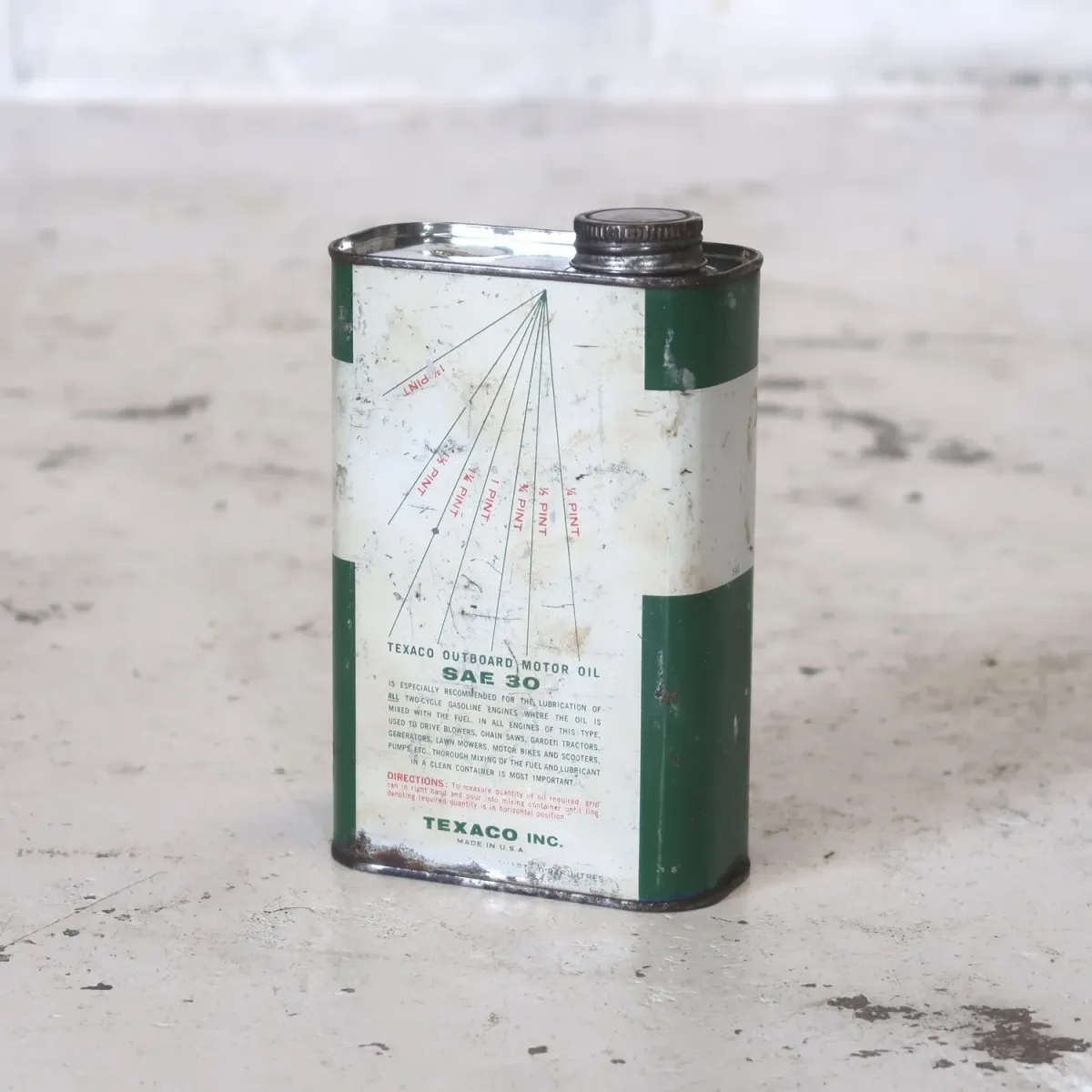 TEXACO ビンテージ オイル缶