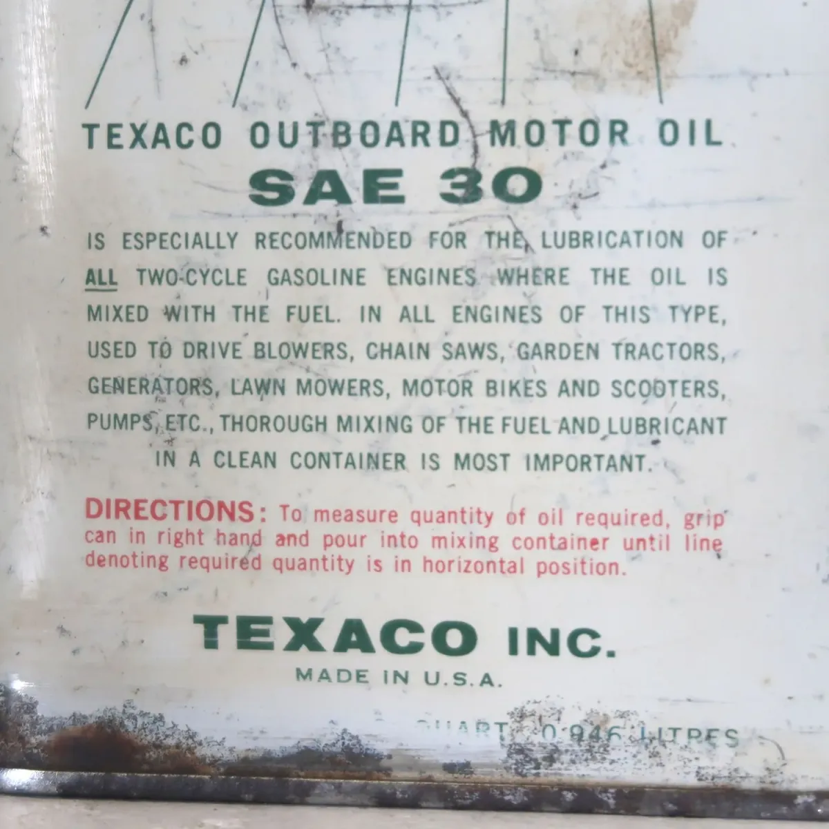 TEXACO ビンテージ オイル缶