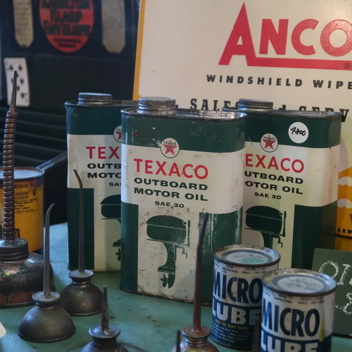 TEXACO ビンテージ オイル缶