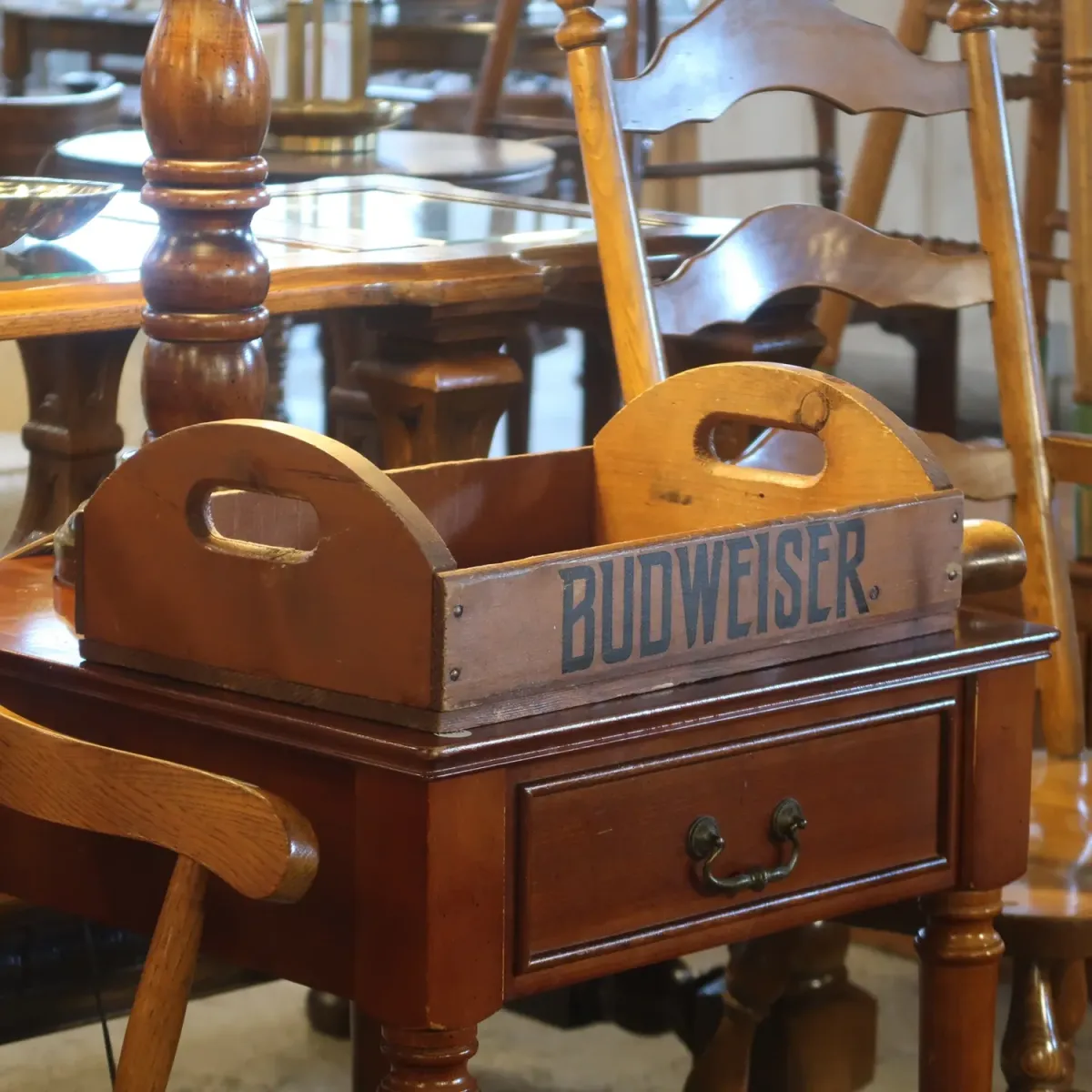 Budweiser ビンテージ ウッドトレイ