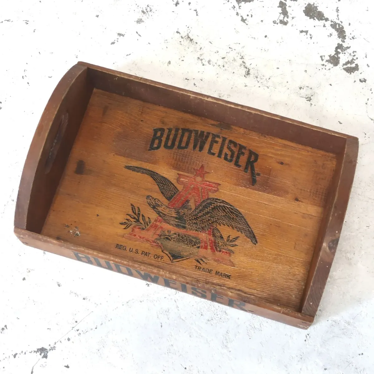 Budweiser ビンテージ ウッドトレイ