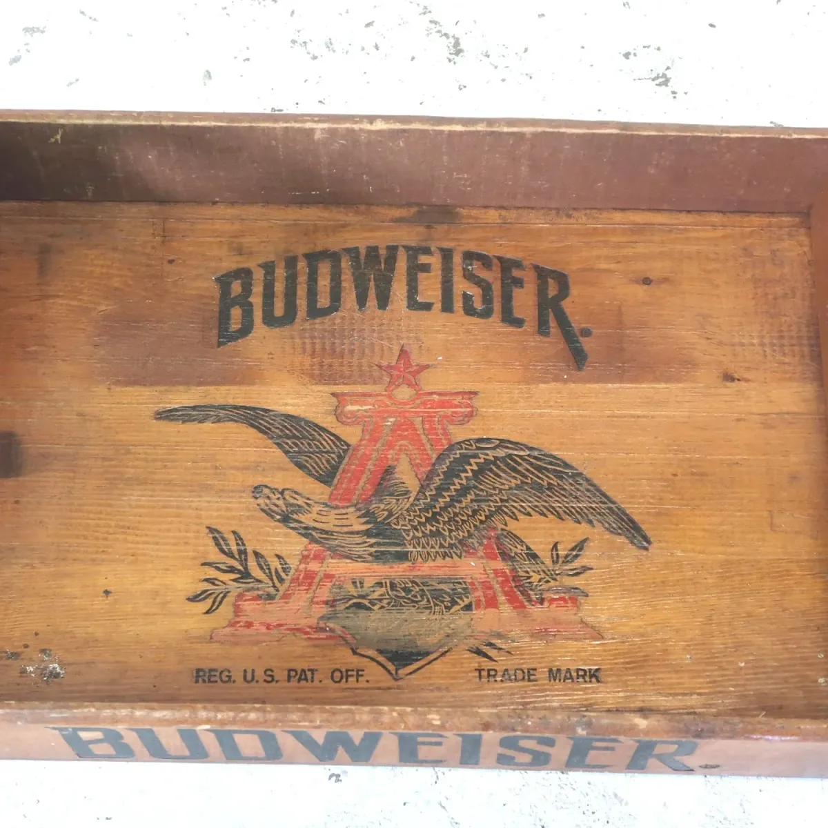 Budweiser ビンテージ ウッドトレイ