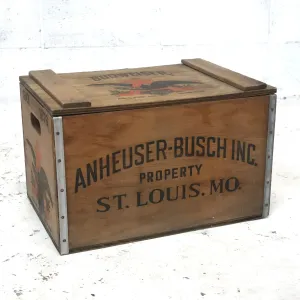 Budweiser ビンテージ ウッドボックス