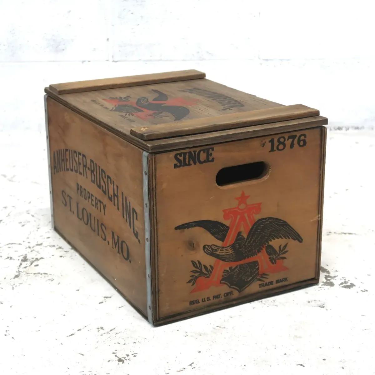 Budweiser ビンテージ ウッドボックス