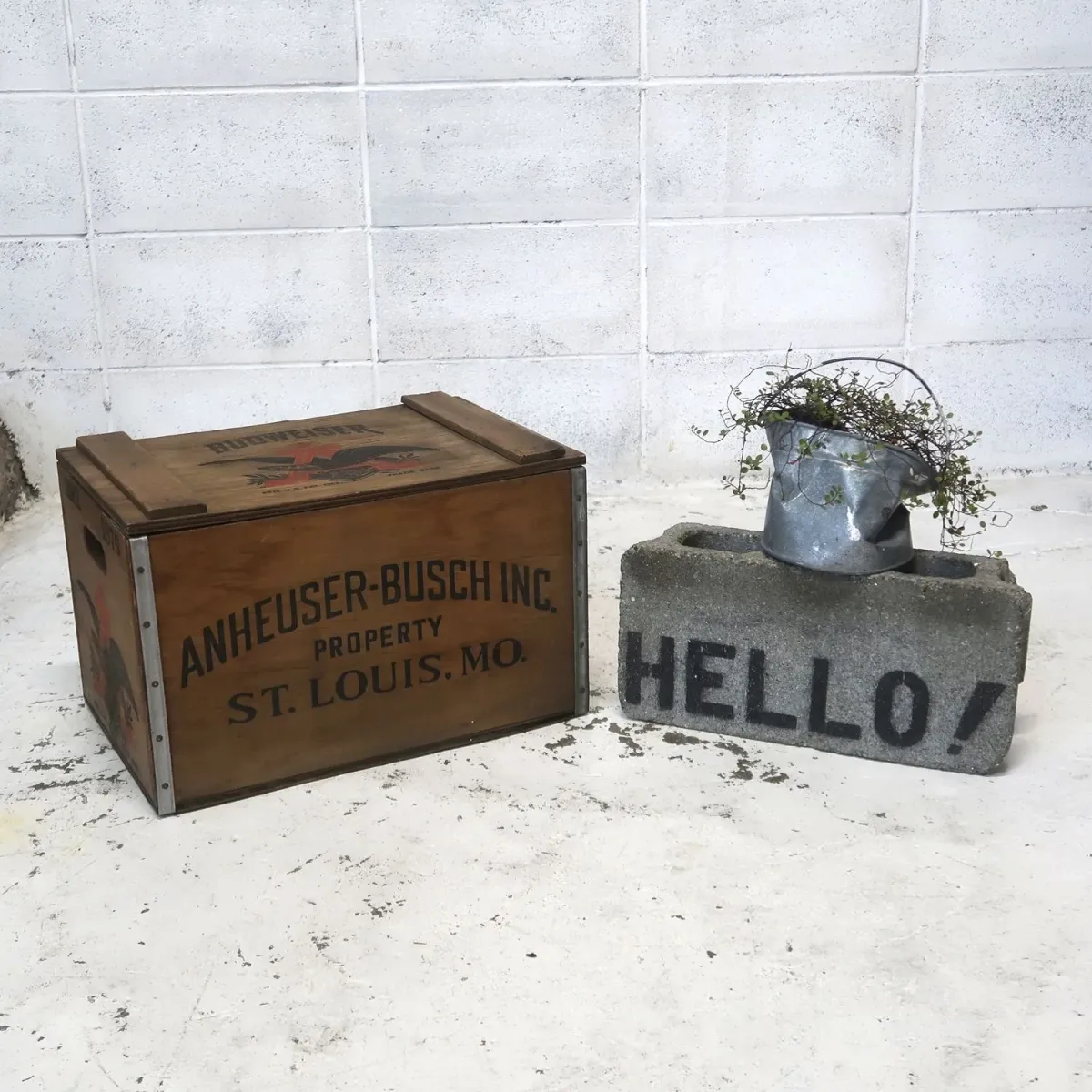 Budweiser ビンテージ ウッドボックス