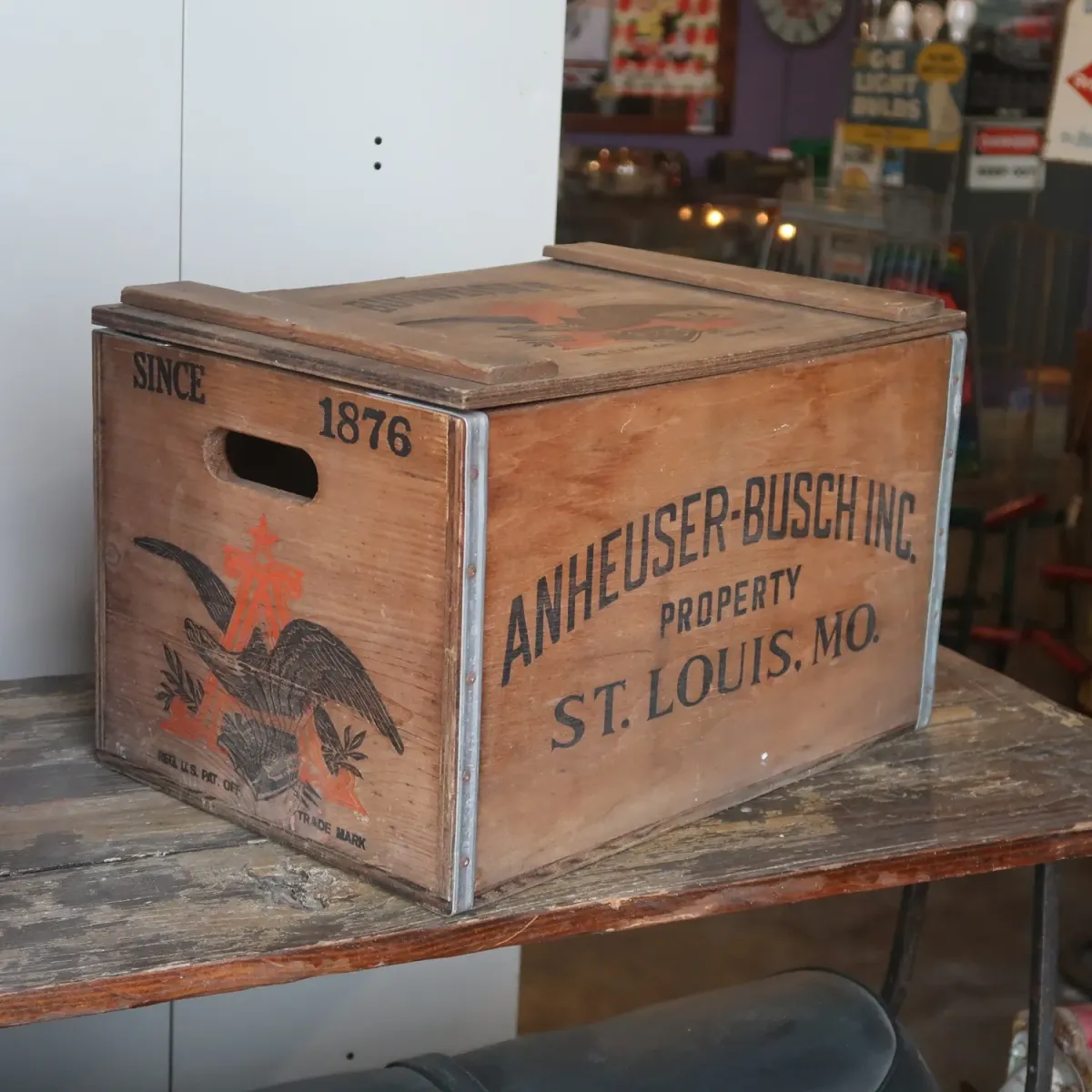 Budweiser ビンテージ ウッドボックス