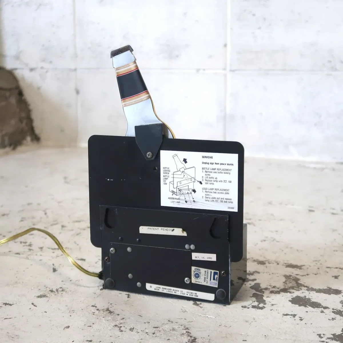 MICHELOB ビンテージ ボトル ライトサイン