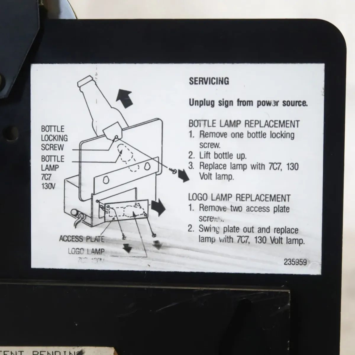 MICHELOB ビンテージ ボトル ライトサイン