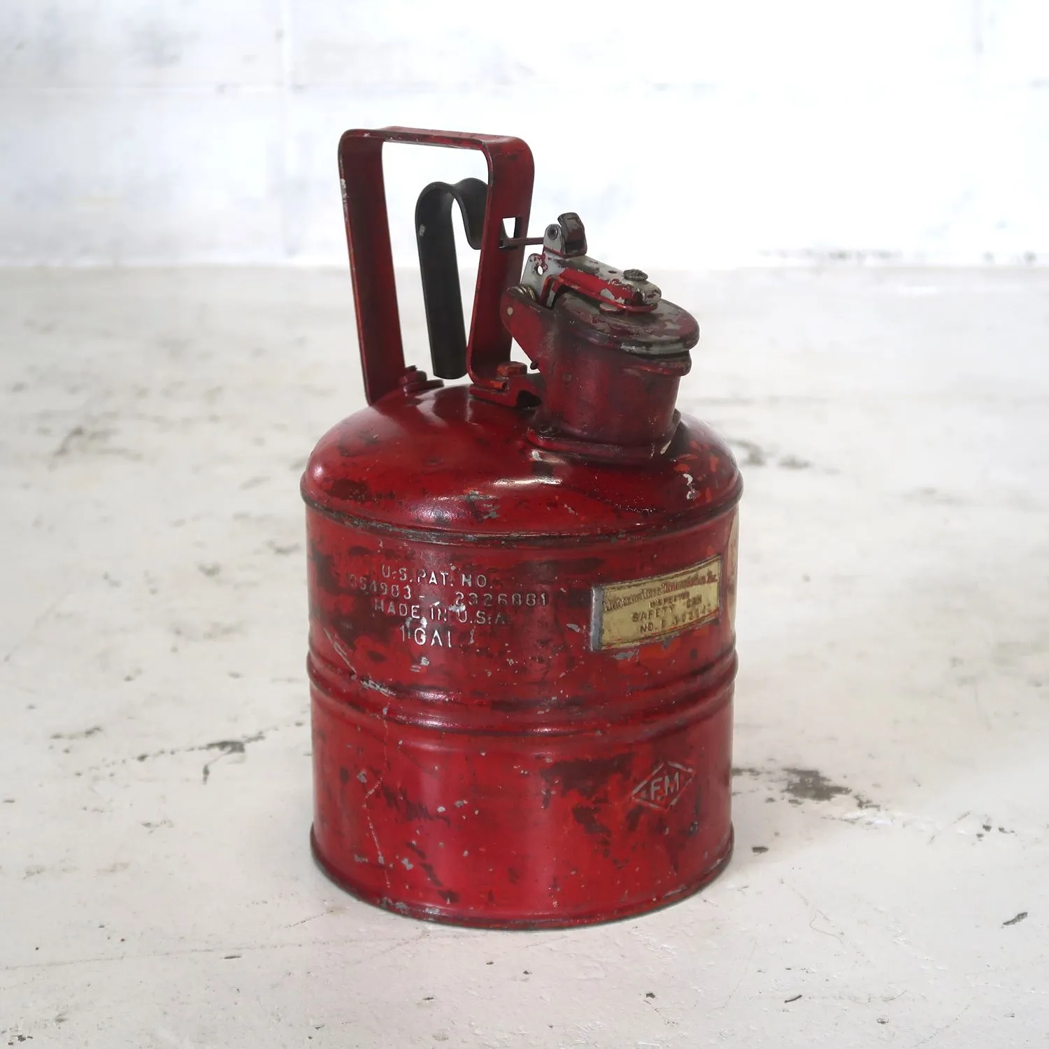 **KojiچY 　JUSTRITE社　ビンテージセーフティー缶 JUSTRITE ビンテージ セーフティカン ｜ glow ANTIQUES