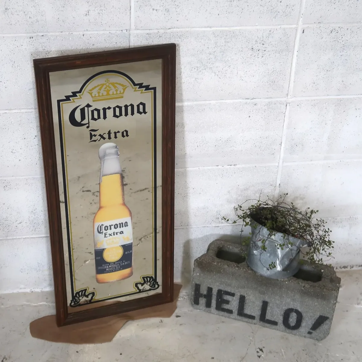 Corona Extra ビンテージ パブミラー