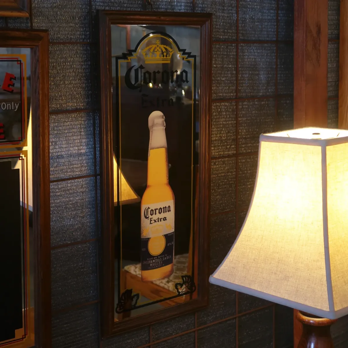 Corona Extra ビンテージ パブミラー