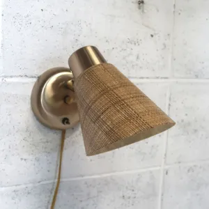 ミッドセンチュリー ファイバーブラケットランプ