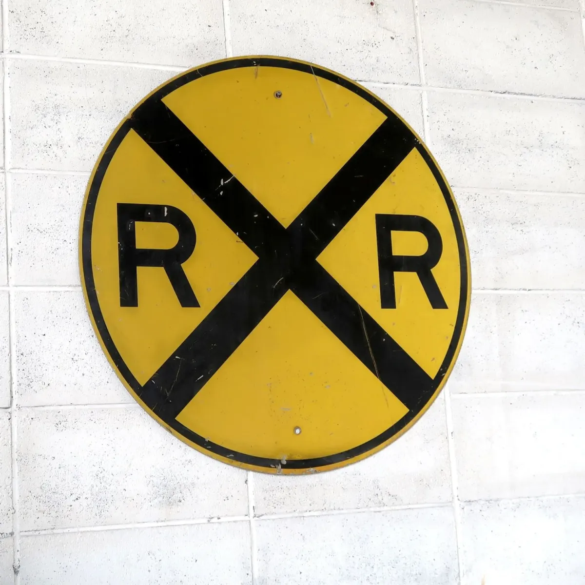 RAILROAD CROSSING ビンテージ ロードサイン