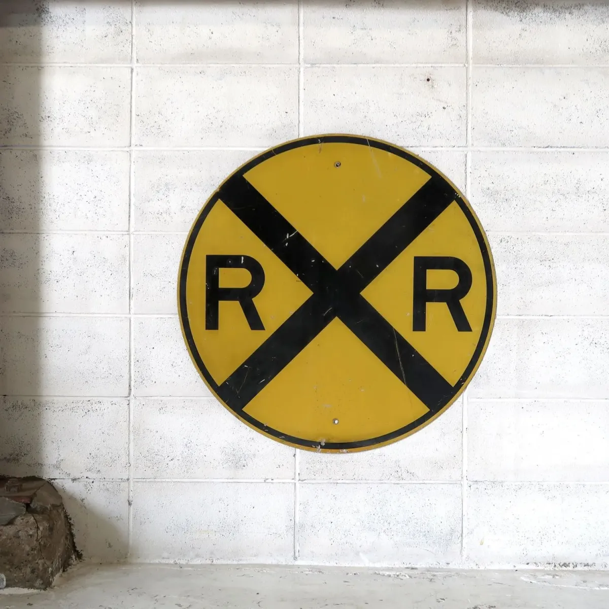 RAILROAD CROSSING ビンテージ ロードサイン